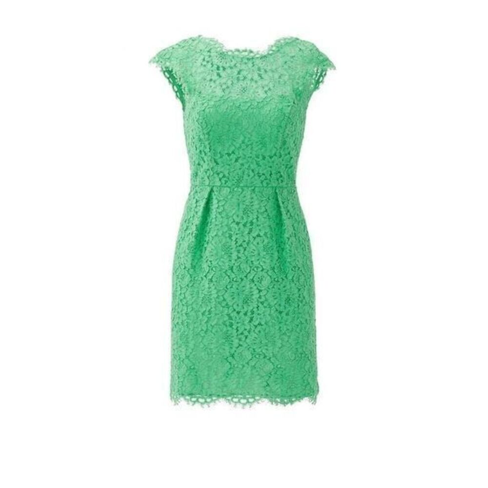 SHOSHANNA Green lace Olivia Mini Dress
